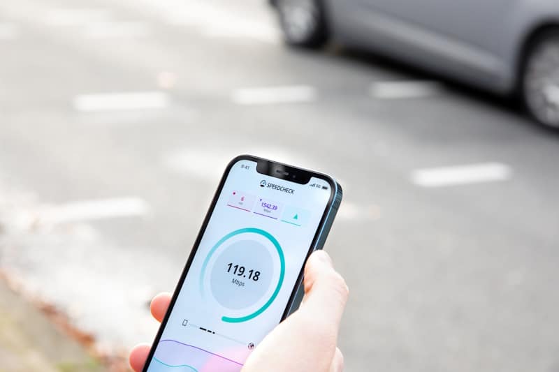 Internet speed test.