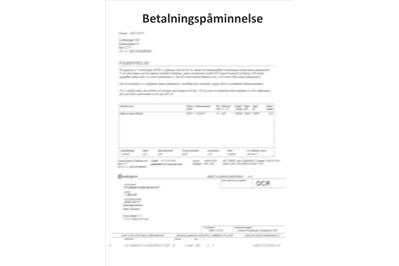 Betalningspåminnelse